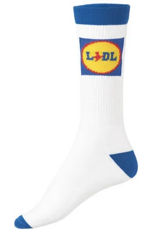 Lidl 1 paar Sokken maat 39-42 - Sportsokken - Festival Sokken - Fanwear - Fancollectie - Fanwear - Witte Sok