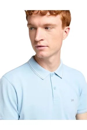 Lee PIQUE POLO HEATHER BLUE SKY - L