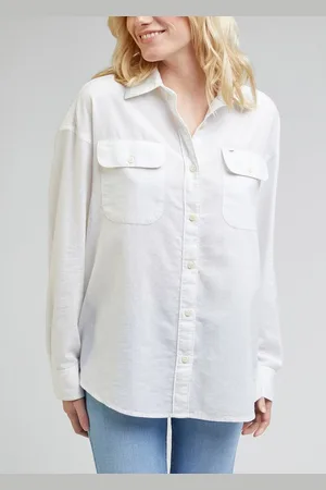Lee FRONTIER SHIRT BRIGHT WHITE - M