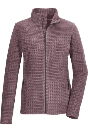 Killtec KOW 106 Fleecevest - Dames Lange rits fleece - Mallow/Lt. Mallow Aop