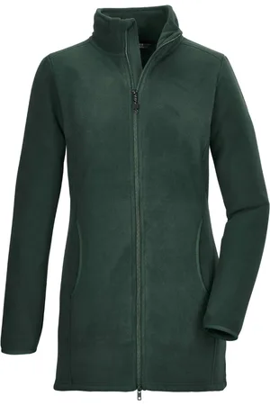 Killtec KOW 110 Fleecevest - Dames Lange rits fleece - Dark Green