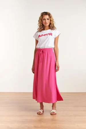 Smashed Lemon Damesrok Met Hete Roze Zijsplit - - 23048-420-XL