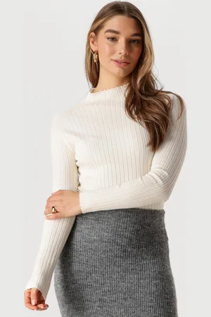 Ydence Knitted Top Kit Tops & T-shirts Dames - Shirt - - Maat XXL