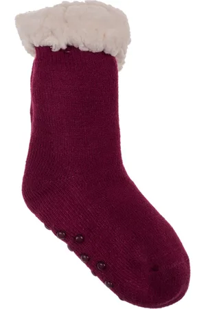 OUT OF THE BLUE Sokken - huissokken - kindersokken - winter – warm gevoerd – /wit