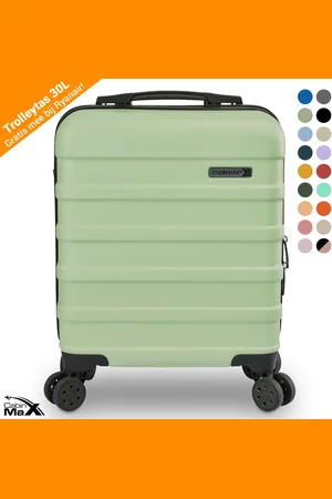 Cabin Max CabinMax Koffer - Handbagage Koffer 30L - Harde Reiskoffer met Wielen - 45x36x20cm - Bodo Green