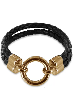 Silventi LOCKits 980100686 - Leren Armband - 19 cm