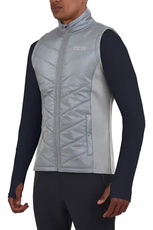 TCA Excel Runner Bodywarmer met Ritszakken voor Heren - Sleet (Grijs), L