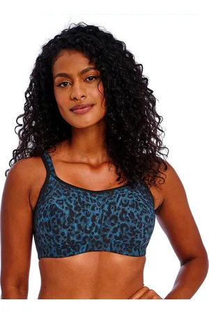 Freya High-Octane Voorgevormde Sport BH met Beugel - Midnight Leopard - 80L