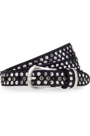 B.belt Studded belt Leer - Dames - 85 cm - black