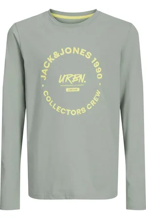 JACK & JONES JACK&JONES - JJSIMON TEE LS CREW NECK MNI - Jongens - Lange mouwen shirts