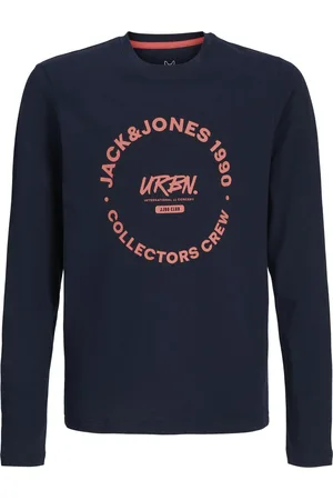 JACK & JONES JACK&JONES - JJSIMON TEE LS CREW NECK MNI - Jongens - Lange mouwen shirts