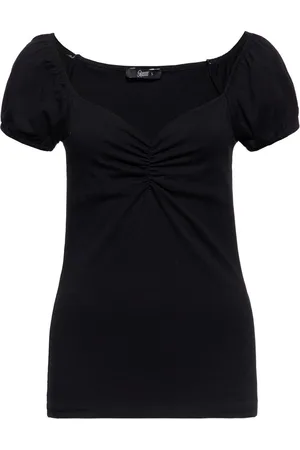 Queen Kerosin Damen T-Shirt Black-S