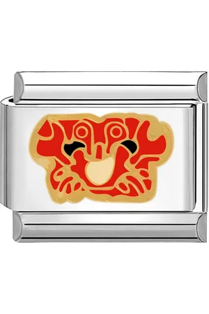 quiges Schakel - Bedel - 9mm - charms - Krab - Geschikt voor - Nomination- armband - Schakelarmband - italy bedels armband