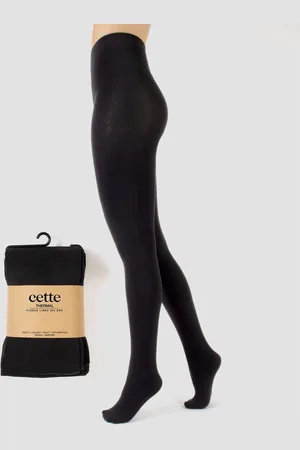 Cette Fleece Panty M/L - Thermische panty met warme fleece binnen - ondoorzichtige panty