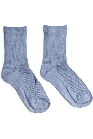 Pieces® 1-paar dames sokken - Marta - Zachte Katoenen sokken - Faded Denim
