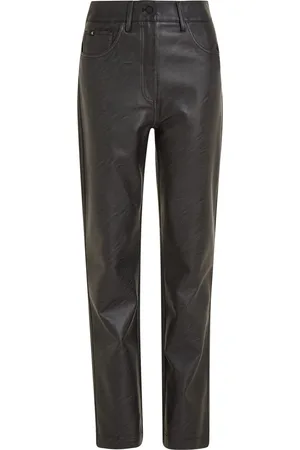 Calvin Klein Broek Faux Leather - Maat M - Vrouwen -