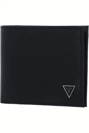 Guess Leren Kaarthoes Billfold Wallet Zwart