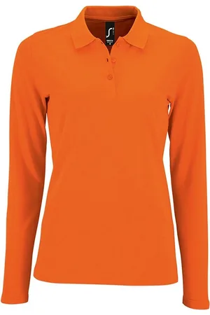 AWDis SOLS Dames/dames Perfecte Lange Mouw Pique Polo Shirt