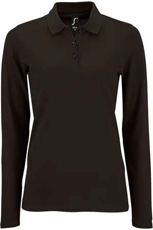 AWDis SOLS Dames/dames Perfecte Lange Mouw Pique Polo Shirt