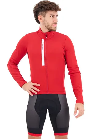 Castelli Entrata Thermal Jersey Met Korte Mouwen Rood XL Man