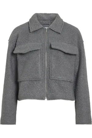 VILA Jas Vidaphne L/s Jacket 14103404 Medium Grey Melange Dames Maat - 40