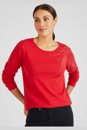 Damart Trui met mooie studs - Vrouwen - - XL