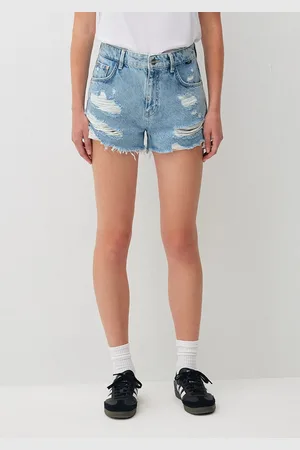 Mavi Tyra Light Ripped Street Jean Shorts