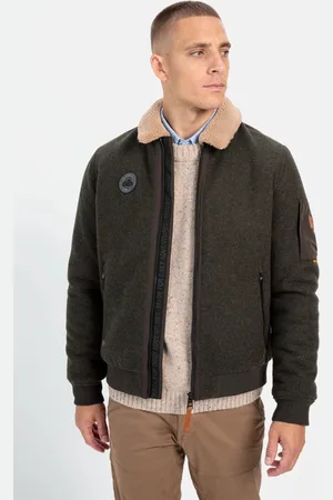 Camel Active Bomberjack met afneembare teddy kraag - Maat menswear-52