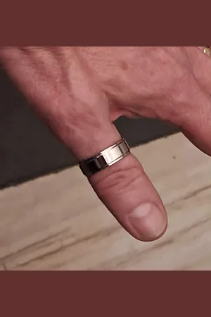Fako Bijoux® Duimring heren stainless steel - Maat 21
