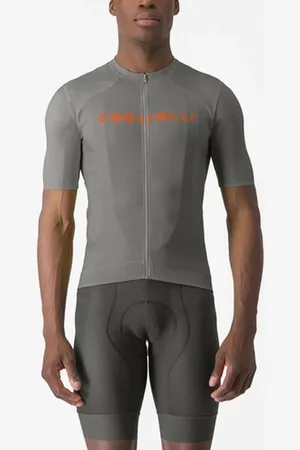 Castelli Prologo Lite Korte Mouw Wielertrui Grijs S Man