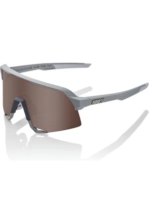 100% S3 - Soft Tact Stone Grey - HiPER Crimson Silver Mirror Lens