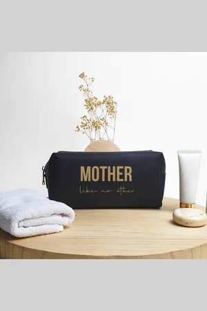 BagBase Toiletzak met naam - Mother like no other - Zwart - Cadeau mama - Cadeau - Toilettas