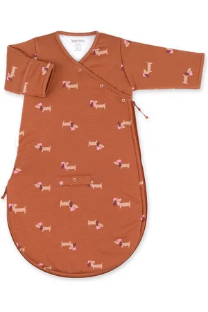 Bemini Babyslaapzak - MAGIC BAG 1-4m - TOG 3 - Pady jersey + jersey - Print wouff noisette