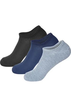 Gianvaglia Sokken - 3 Paar sneakersokken - Maat 41/46 - /Blauw/Grijs