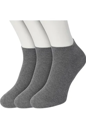 Bonnie Doon Sneakersokken Heren Grijs maat 47/52 - 3 paar - Basis Korte Sokken - Gladde Naden - Enkel Sokken - Uitstekend Draagcomfort - Enkelsokken - Sneaker Sokken - 3-pack - Multipack - Effen - Grijs - - OL8120013.112
