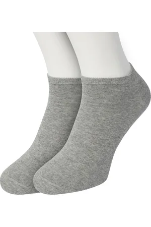 Bonnie Doon Sneakersokken Heren Licht Grijs maat 47/52 - 2 paar - Basis Korte Sokken - Gladde Naden - Enkel Sokken - Uitstekend Draagcomfort - Enkelsokken - Sneaker Sokken - 2-pack - Multipack - Effen - Lichtgrijs - - OL8120012.107