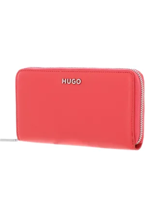 HUGO BOSS Portemonnee Mel Ziparound Wallet Koraalrood