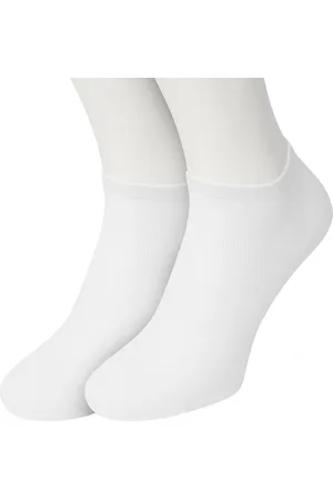 Bonnie Doon Sneakersokken Heren Wit maat 40/46 - 2 paar - Basis Korte Sokken - Gladde Naden - Enkel Sokken - Uitstekend Draagcomfort - Enkelsokken - Sneaker Sokken - 2-pack - Multipack - Effen - - OL8120012.103