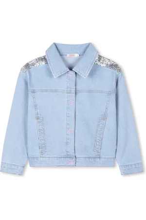 Billieblush Jeansvest met glitter detail - - Maat 104