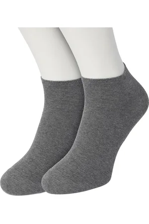 Bonnie Doon Sneakersokken Heren Grijs maat 47/52 - 2 paar - Basis Korte Sokken - Gladde Naden - Enkel Sokken - Uitstekend Draagcomfort - Enkelsokken - Sneaker Sokken - 2-pack - Multipack - Effen - Grijs - - OL8120012.112