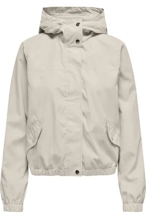 JDY HAZEN SHINE JACKET OTW YFM NOOS Dames Jas - White/ Hood Lining