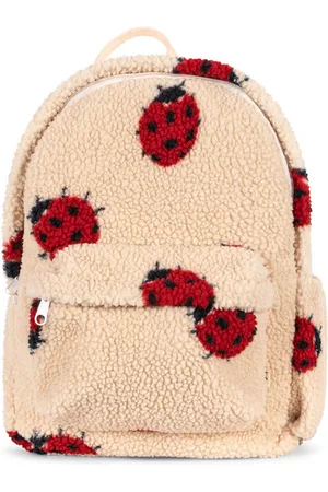 Konges Sløjd Konges Sløjd Jody Teddy Rugzak/Boekentas - 34x10x26cm - Ladybug Sand