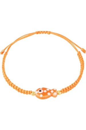Yehwang Armband verstelbaar koord - Vis bedel - - Stainless steel - Keramiek - Touw armband - Polyester armband - Enkelbandje - Charm sieraden - Ibiza - Boho - Cadeau - Festival