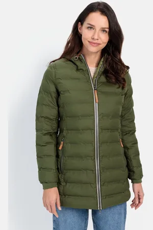 Camel Active TeXXXactive® functioneel jack van gerecycled polyester - Maat womenswear-34 - Donkergroen