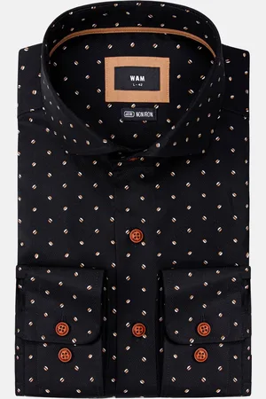 Wam Denim Overhemd Lange Mouw Verdantia Coffee Bean