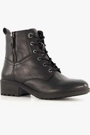 Hush Puppies Leren dames veterlaarsjes - Maat 40