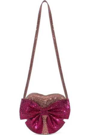 Konges Sløjd Konges Sløjd Tut Bow Schoudertasje met glitter - Sangria