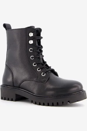 Hush Puppies Leren meisjes veterboots - - Maat 34