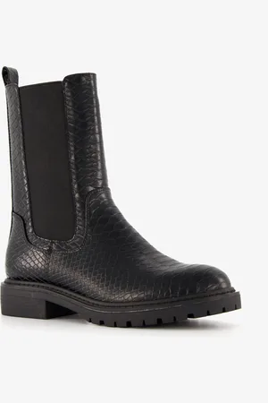 Blue Box Dames croco chelsea boots - Maat 41