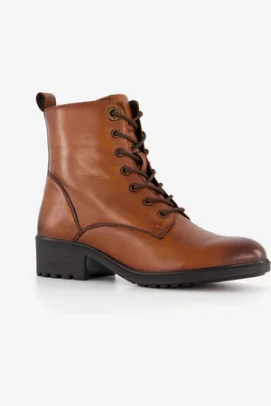 Hush Puppies Leren dames veterboots - Maat 40